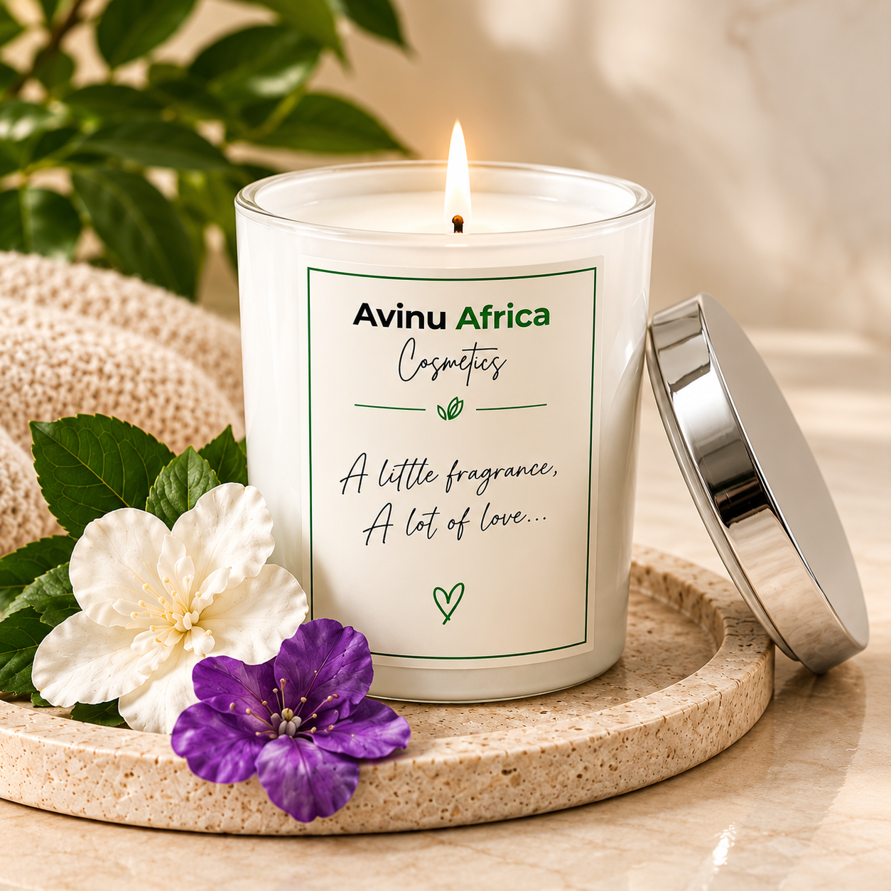 Avinu Africa Scented Candle personalised message